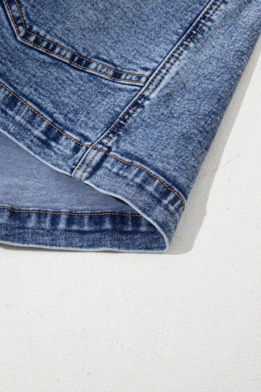 Denim Romper - 2