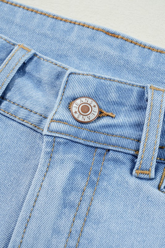 Light Blue Flare Denim Jeans
