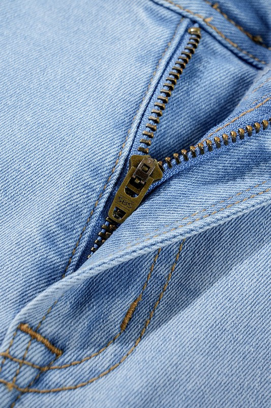 Light Blue Flare Denim Jeans