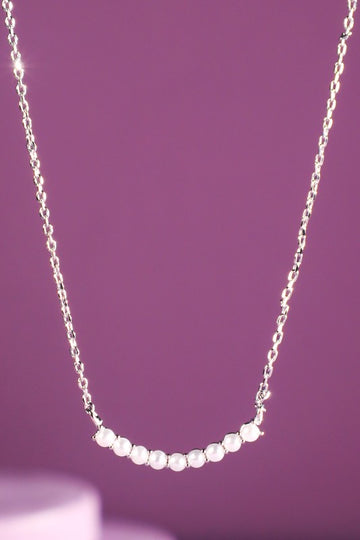 Brass Silver Pendant Necklace