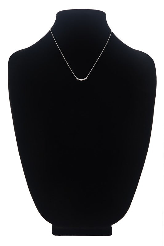 Brass Silver Pendant Necklace