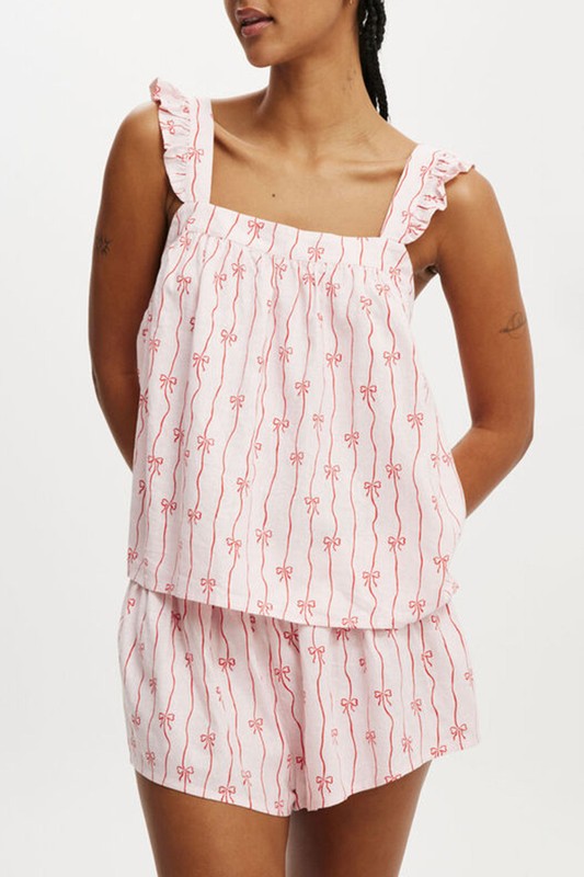 Ruffled Bow Pajamas