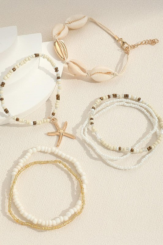 Starfish & Shell Bracelets