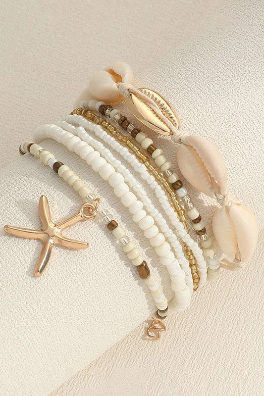 Starfish & Shell Bracelets