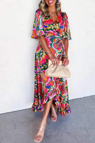 Summer Tropics Colorful Maxi Dress