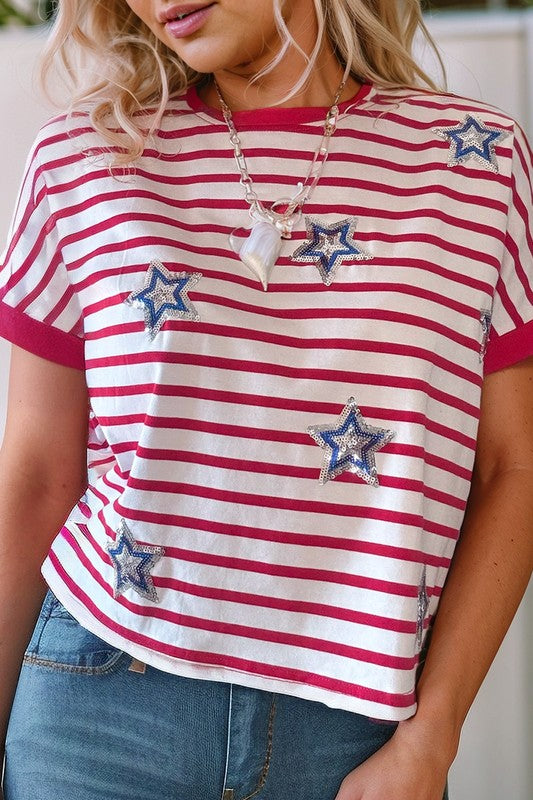 Sequin Stars and Stripes Top