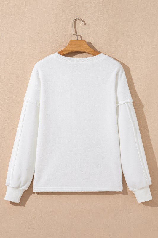 Winter White Pocket Pullover - 2