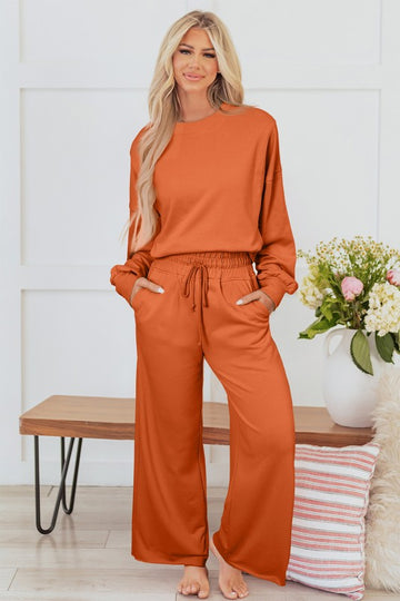 Crop Sweater Leisure Set