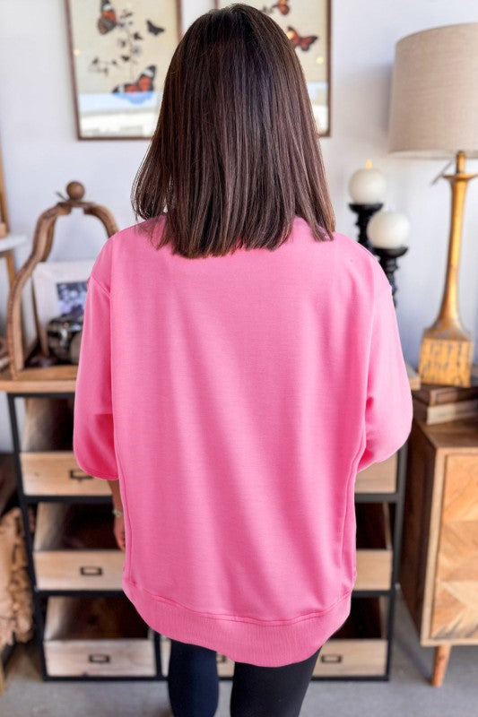 Floral Patch Half Sleeve Tunic