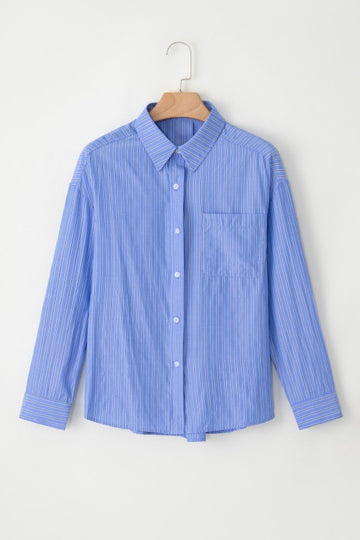 Striped Casual Button Down - 2