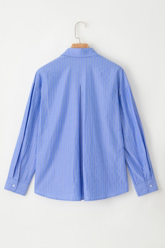 Striped Casual Button Down - 2