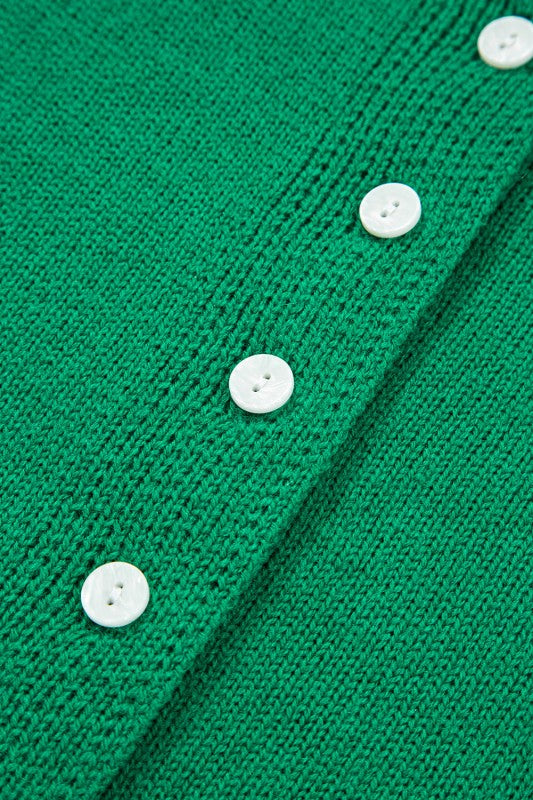 Drop Shoulder Knit Cardigan