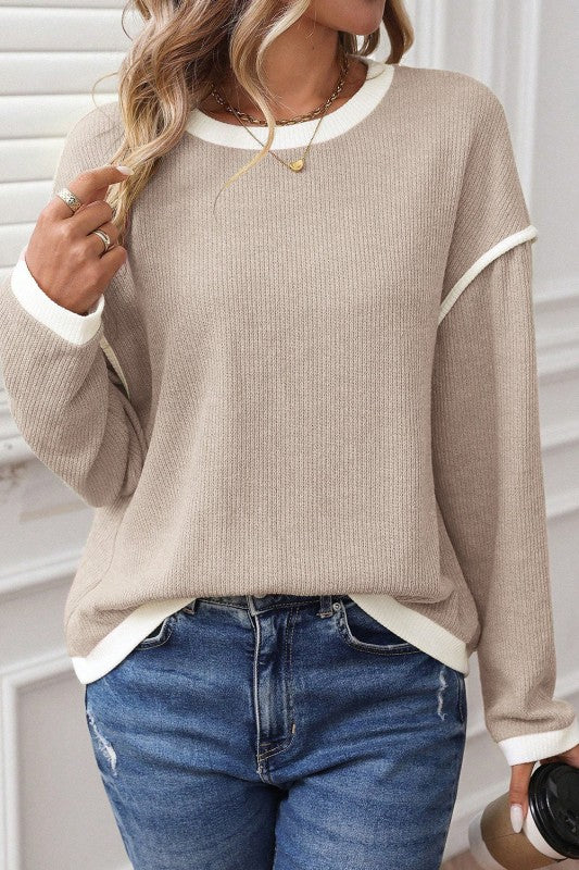 Contrast Trim Top - 3