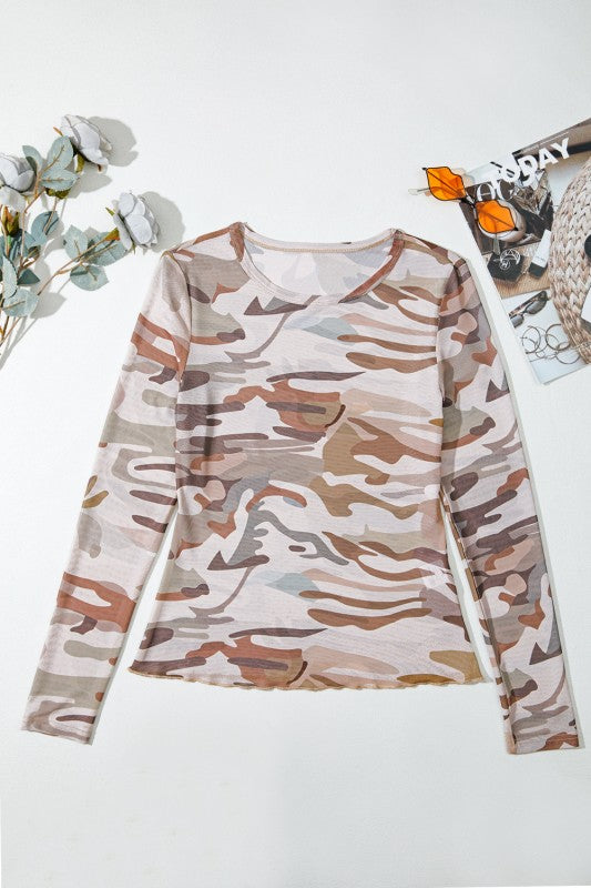 Camo Mesh Tee