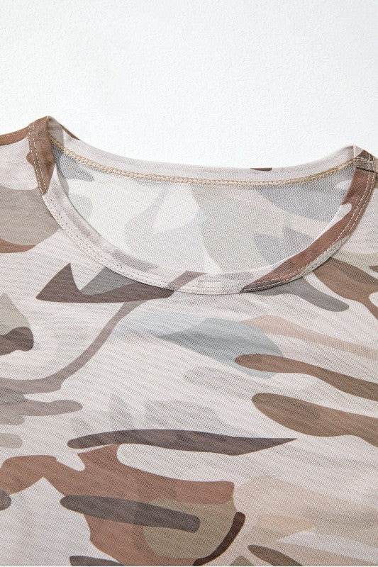 Camo Mesh Tee