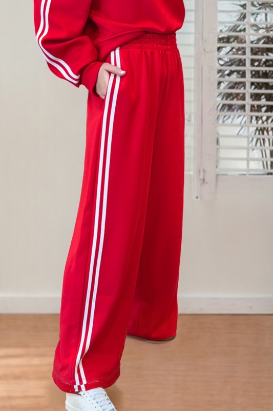 Knit Crop Pullover Wide Leg Pant Set