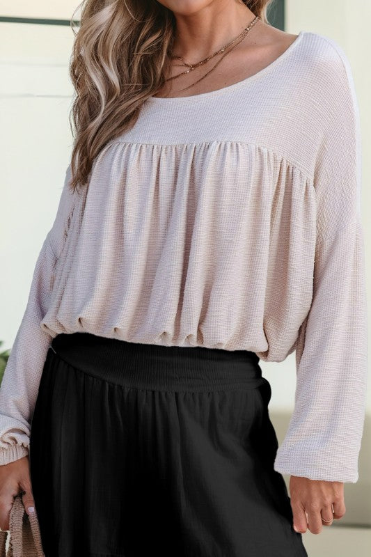 Jet Stream Pleated Blouse
