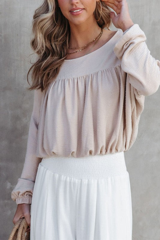 Jet Stream Pleated Blouse
