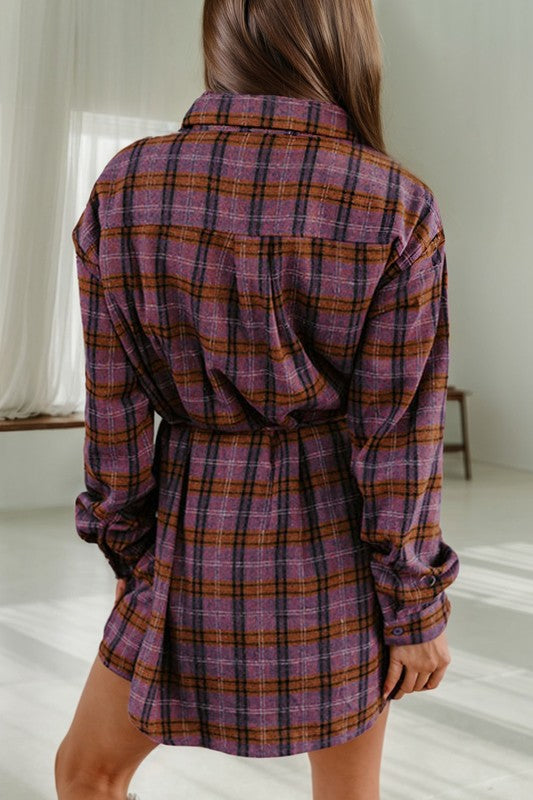 Plaid Shirt Dress
