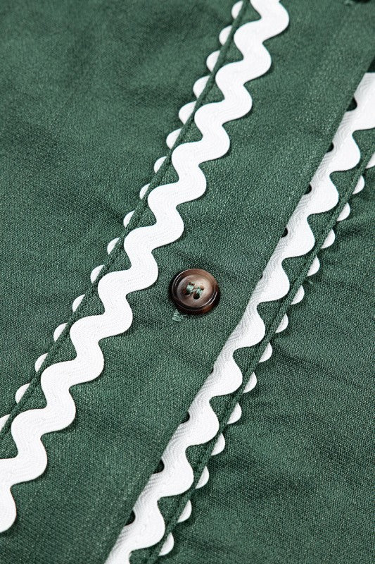 Fall Ric Rac Pocket Dress
