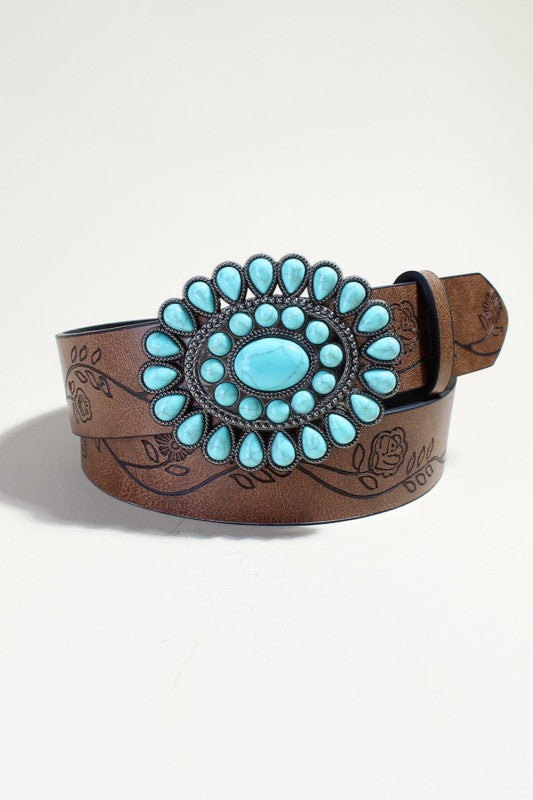 Western Gemstone Starburst Belt - 2