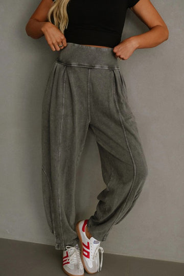 Gray MIneral Wash Joggers