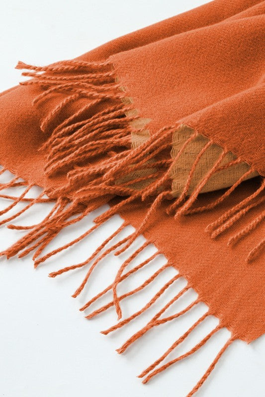 Two Tone Cashmere Feel Scarf