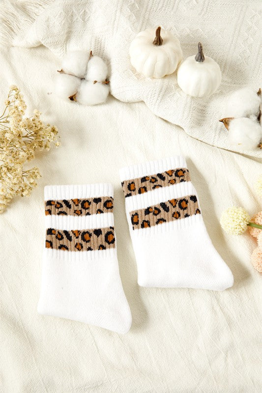 Leopard Stripe Socks