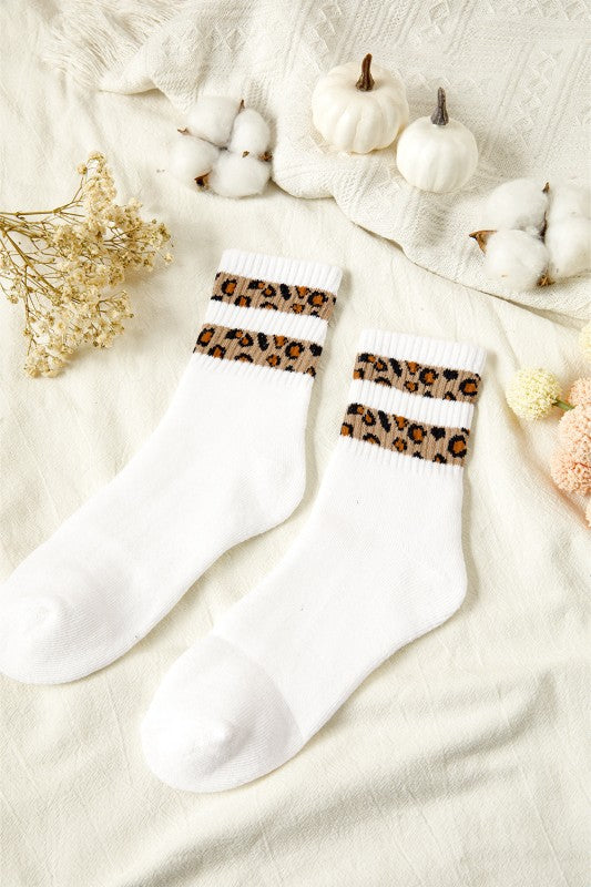 Leopard Stripe Socks