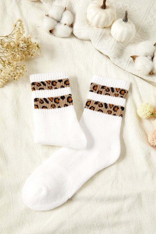Leopard Stripe Socks