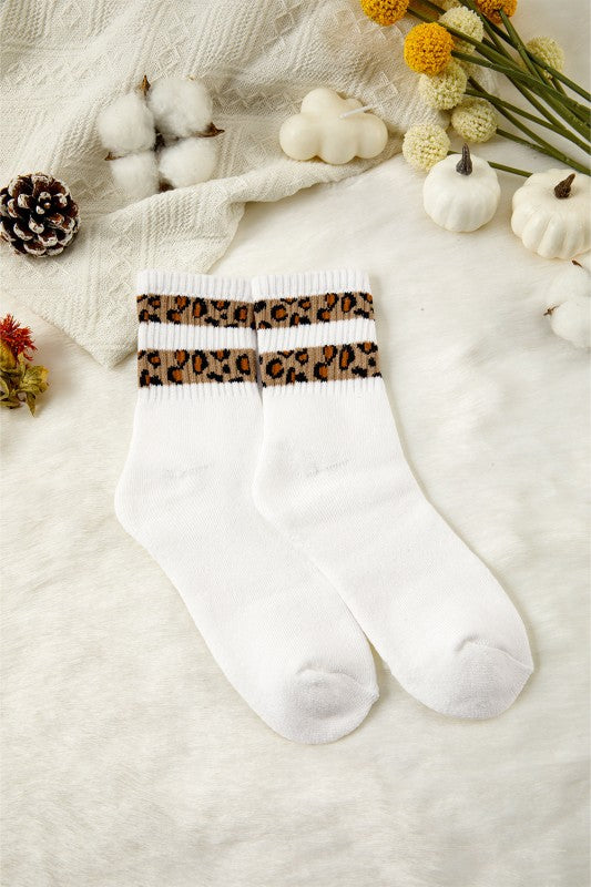 Leopard Stripe Socks