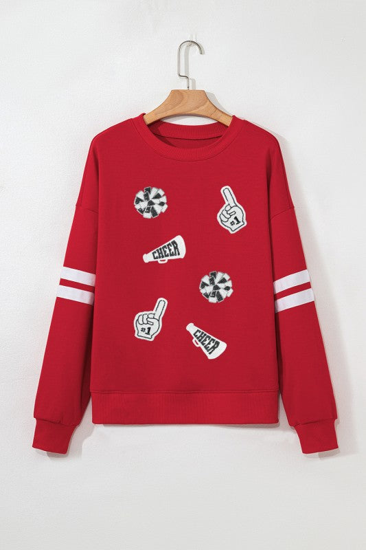 Varsity Sequin Game Day Pullover