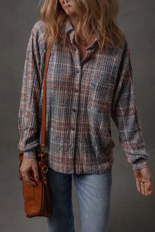 Vintage Plaid Button Shirt