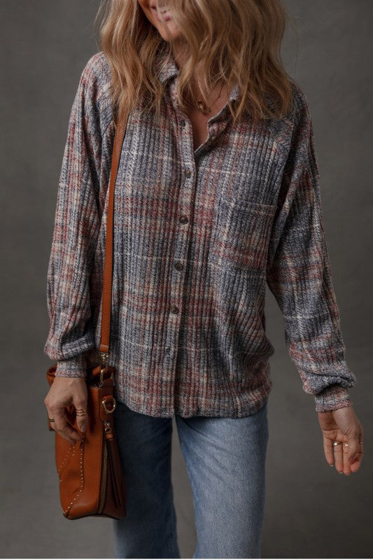Vintage Plaid Button Shirt