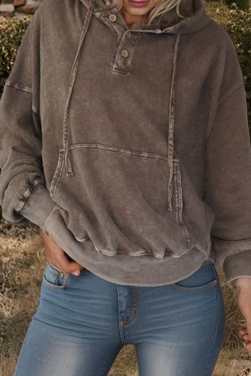 Mineral Wash Peace Hoodie