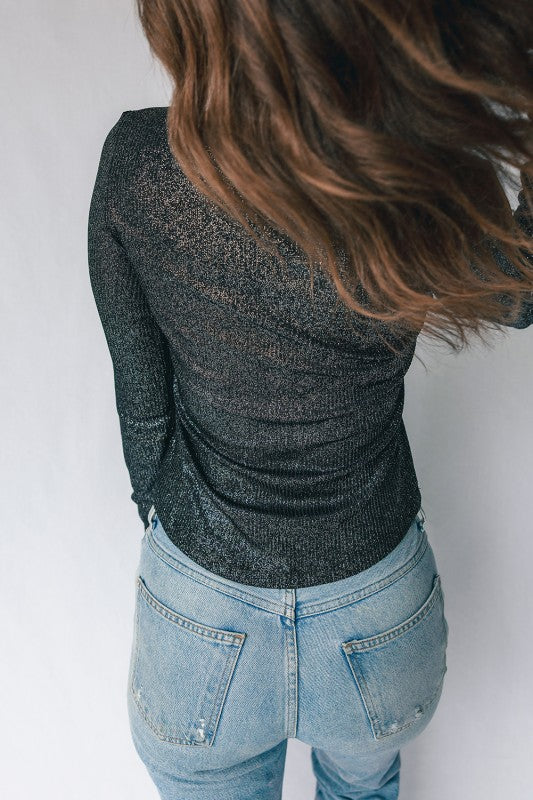 Metallic Henley