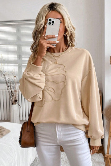 Corded Flower Pullover