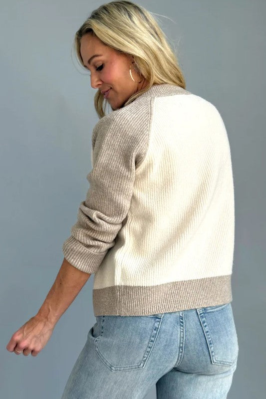 Casual Button Front Knit Cardigan - 2