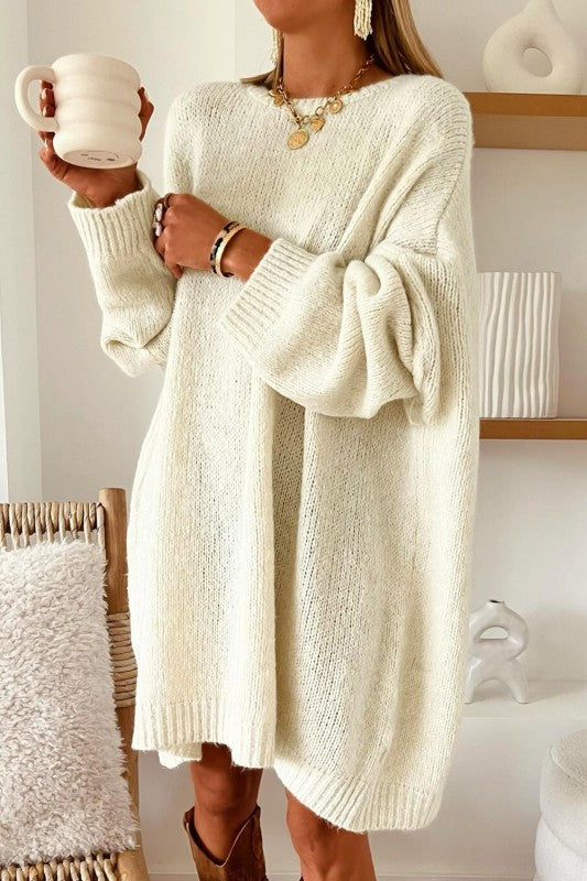 Oversized Slouchy Sweater Dress