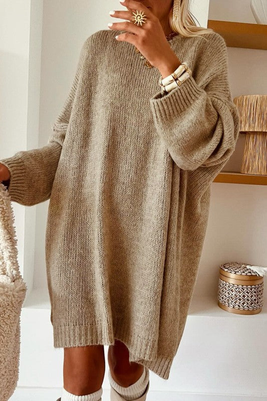 Oversized Slouchy Sweater Dress