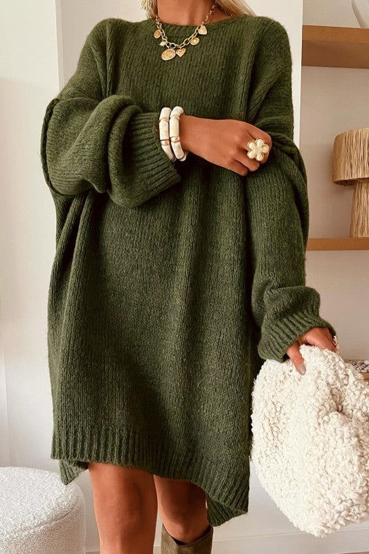 Oversized Slouchy Sweater Dress