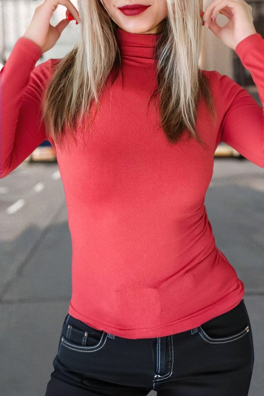 Black Slim Fit Basic Top