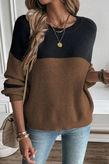 Knit Striped Sleeve Pullover - 2