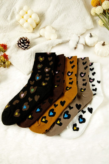 Colorful Leopard Socks