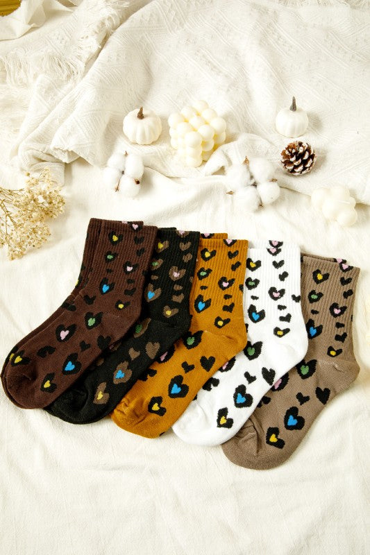 Colorful Leopard Socks