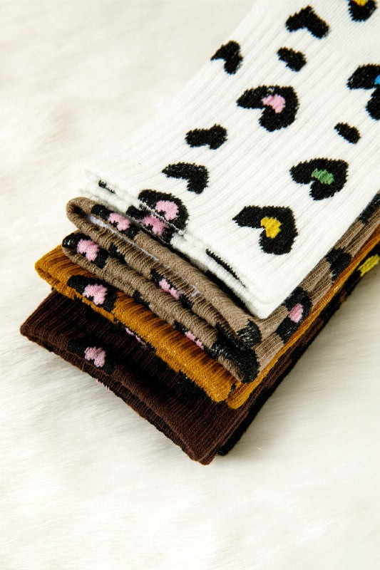 Colorful Leopard Socks
