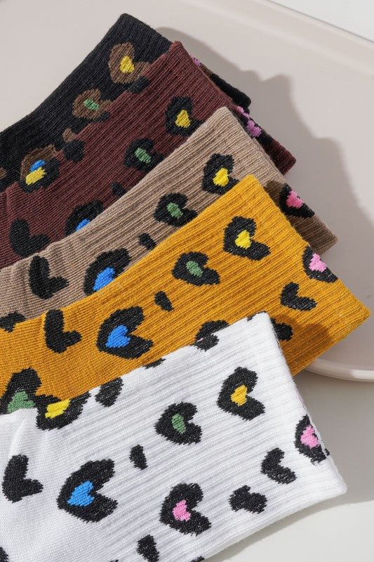 Colorful Leopard Socks