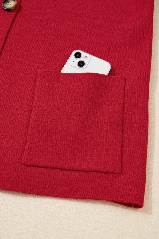 Mock Collar Loose Jacket