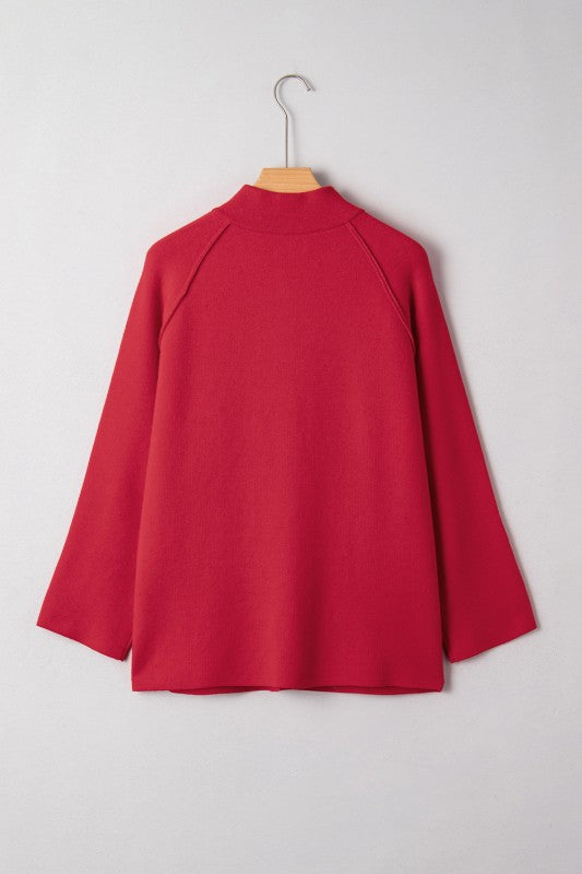 Mock Collar Loose Jacket