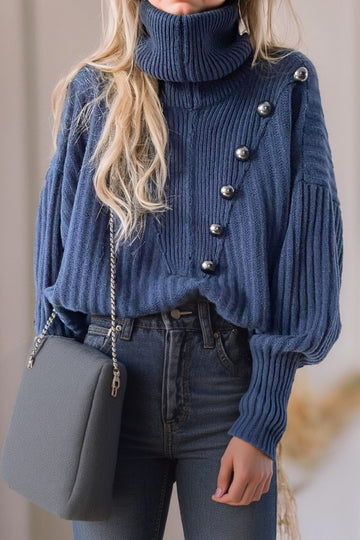 Button Detail Sweater